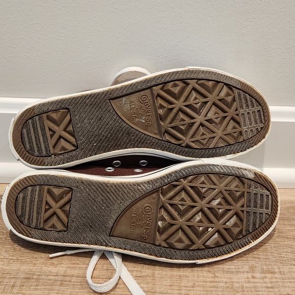 Converse Shoes, Women's 7, Men's 5, Brown, Low Top, All-Stars, Sneakers - Picture 8 of 9